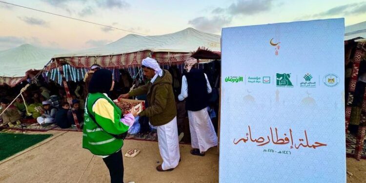 مصر الخير تطلق حملة إفطار صائم بشمال سيناء بالتعاون حياة كريمة
