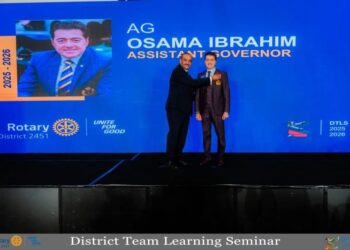 اختيار أسامة ابراهيم رئيس شركة spark للتسويق في منصب مساعد محافظ روتاري مصر