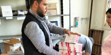 مرسال عضو التحالف الوطني تدعم عيادات الجلدية والجذام بالشرقية والمنيا بمستلزمات طبية