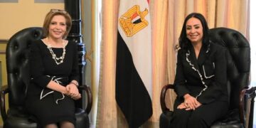 وزيرة التضامن تلتقي المديرة الإقليمية للتنمية البشرية بمنطقة الشرق الأوسط وشمال إفريقيا بالبنك الدولي