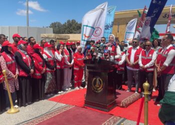 مؤتمر صحفي مشترك بين الهلال الأحمر المصرى والتحالف الوطنى لإطلاق القافلة الـ 11 للعمل الأهلي التنموي