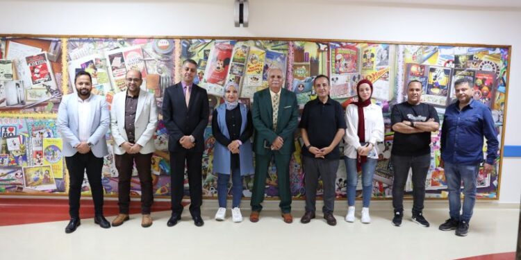 وفد شعبة المواد الغذائية بالجيزة يزور مستشفى “الناس” ويشيد بخدماتها المجانية للأطفال