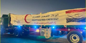 إطلاق قافلة «زاد العزة» الـ32 إلى أهالى غزة بحمولة 1700 طن