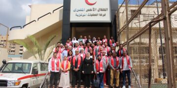 الهلال الأحمر المصري يستقبل نموذج محاكاة الشباب العربي مستعرضًا جهوده في دعم غزة