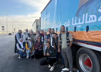 مرسال عضو التحالف الوطني تطلق القافلة رقم 12 إلى غزة محمّلة بـ 25 شاحنة مساعدات إنسانية