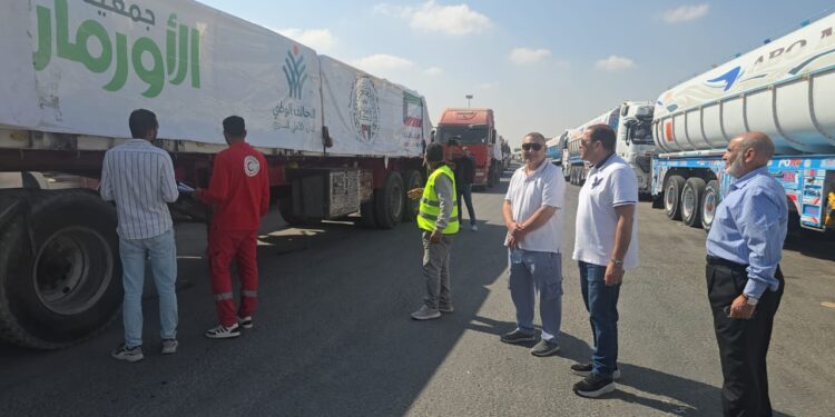 التحالف الوطني للعمل الأهلي التنموي: استمرار تدفق شاحنات الدعم الاغاثي من مؤسسات التحالف إلى غزة