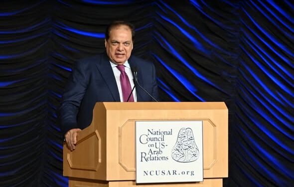 النائب محمد أبو العينين يشارك في المؤتمر السنوي للمجلس الوطني للعلاقات العربية الأمريكية ويتسلم جائزة “القيادة البرلمانية العالمية المتميزة”