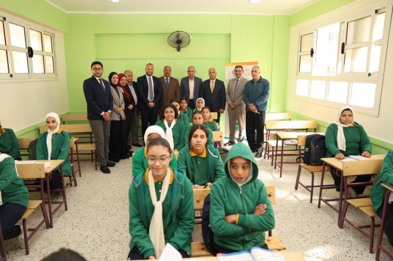 مؤسسة مصر الخير والبنك الأهلي المصري يطوّران مدرسة السلام الإعدادية بنات بالمنيا 6 سشيلشيس
