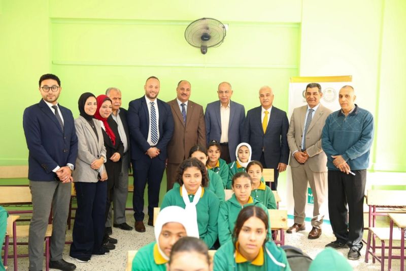 مؤسسة مصر الخير والبنك الأهلي المصري يطوّران مدرسة السلام الإعدادية بنات بالمنيا 3 شليشسشس