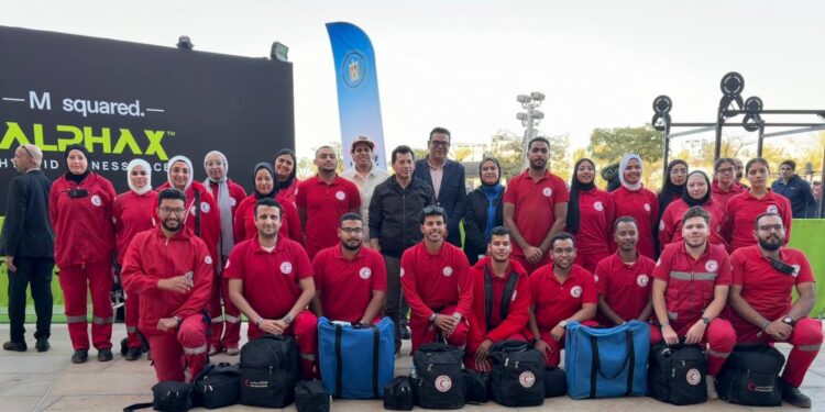 الهلال الأحمر المصري يؤمّن بطولة « ألفا فيت 2025» بالمتحف المصري الكبير طبيًا 1 الهلال الأحمر المصري يؤمّن بطولة « ألفا فيت 2025» بالمتحف المصري الكبير طبيًا