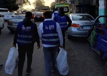 صناع الحياة عضو التحالف الوطني تتحرك لدعم المتضررين من انهيار عقار إمبابة