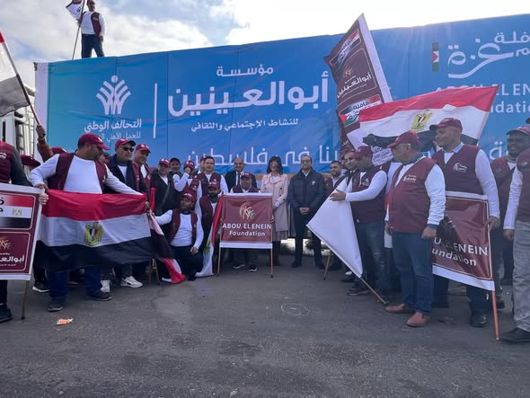 صناع الحياة تشارك في القافلة الإغاثية الـ13 إلى غزة ضمن التحالف الوطني للعمل الأهلي التنموي 5 sdsdggsdggs