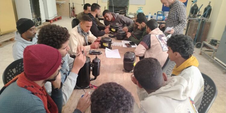 صناع الحياة تنفذ تدريبات حرفية ضمن مشروع التنمية الشاملة بقفط