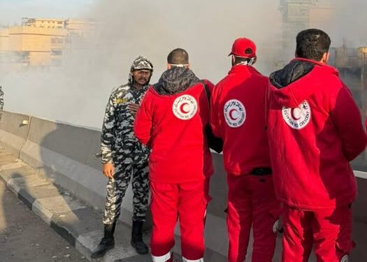 الهلال الأحمر المصري يساند جهود الحماية المدنية والإسعاف في حريق بمنطقة الزرايب