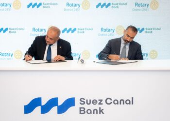 بنك قناة السويس يوقّع برتوكول تعاون مع الاتحاد النوعي لأندية روتاري مصر