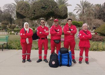 الهلال الأحمر المصري يواصل تأمين احتفالات عيد الفطر المبارك طبيًا في المحافظات